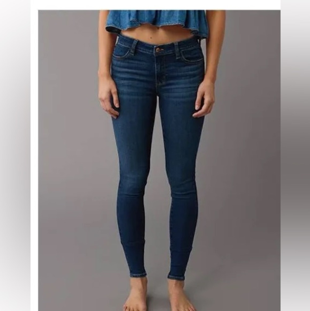 American Eagle Outfitters Dark Blue Skinny Jeans